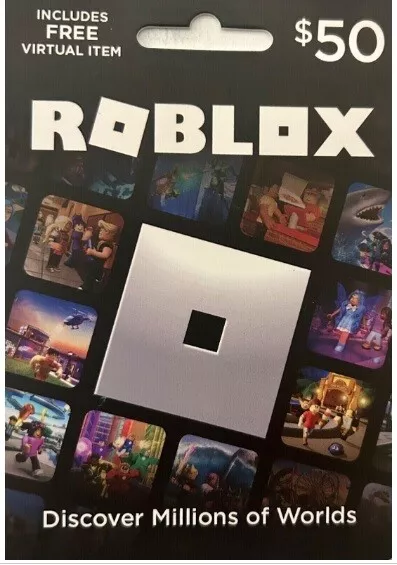  Roblox Physical Gift Card [Includes Free Virtual Item] : Gift  Cards