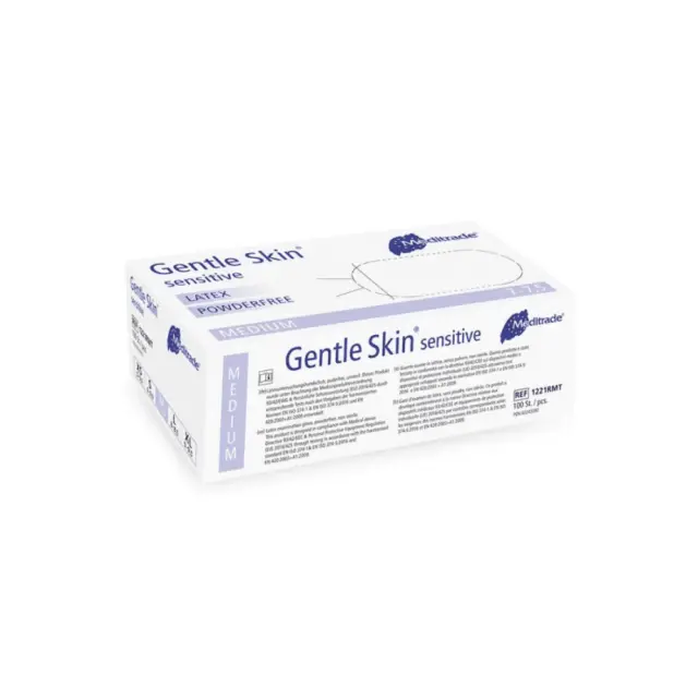 Guante desechable Meditrade Gentle Skin sensitiv látex - XL