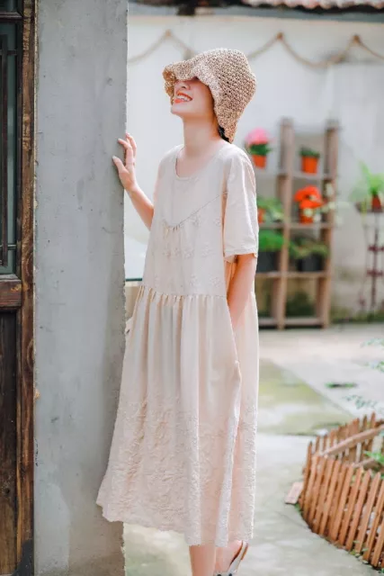 Robe brodée bohème best sale