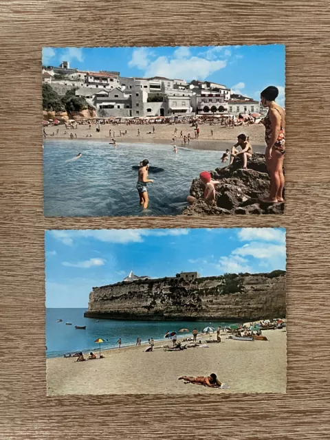 Algarve Portugal Beach Scenes • Cliff & Villages • Vintage Photo Postcard Lot