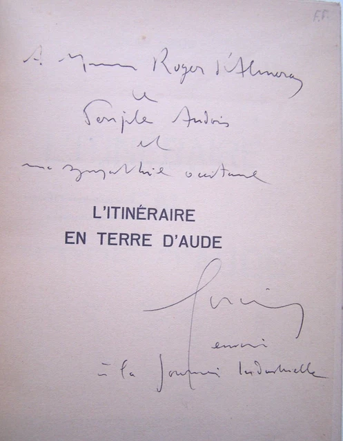 Livre Histoire Girou L'itinéraire Terre d'Aude Razès Corbières DEDICACE envoi