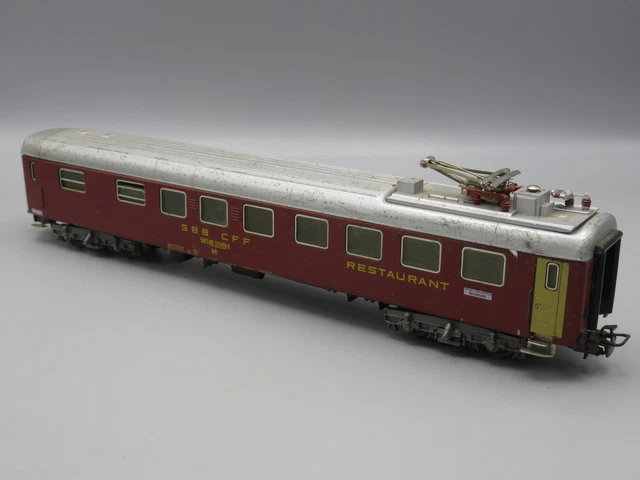 MÄRKLIN 4035, voiture restaurant à pantographe SBB BO (Ref: #4035