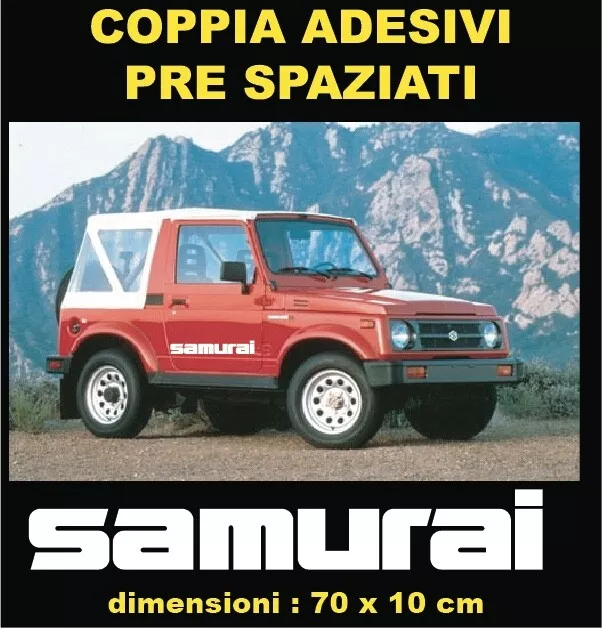 COD-051 2 Adesivi portiera fuoristrada Suzuki SAMURAI stickers 4X4 off road