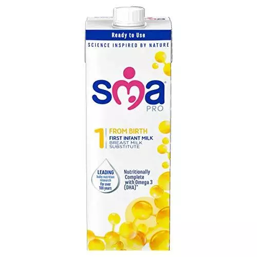 SMA PRO First Infant Baby Milk - from Birth | Ready to Use, Liquid Formula Milk