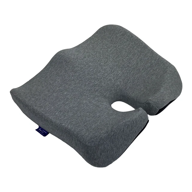 $99 Cushion Lab Pressure Relief Seat Cushion Extra Dense Memory Foam Light Gray