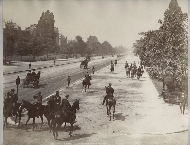 c.1890's PHOTO  - FRANCE PARIS BOIS DE BOULOGNE
