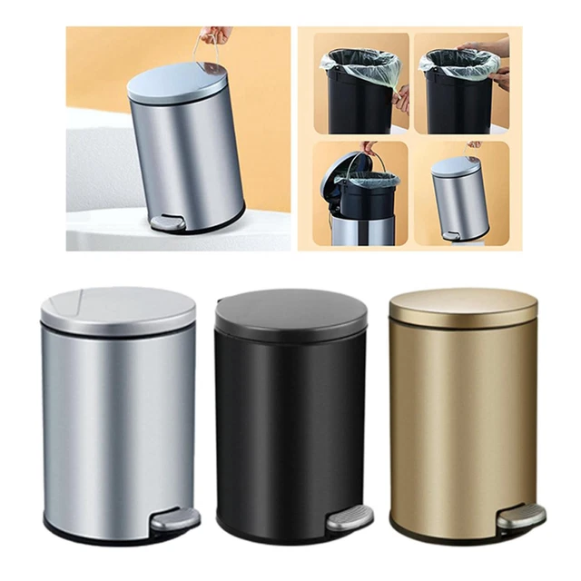 Step Trash Can with   Lid Rust Proof for Kitchen Restaurant Toilet