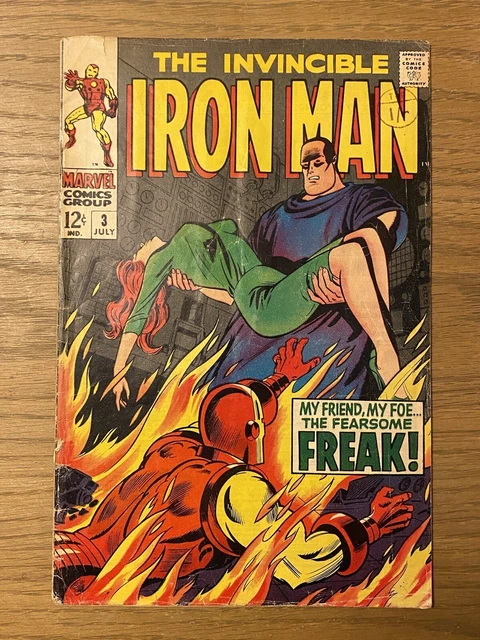 Invincible Iron-Man #3 1968 Marvel Comics Cent Copy