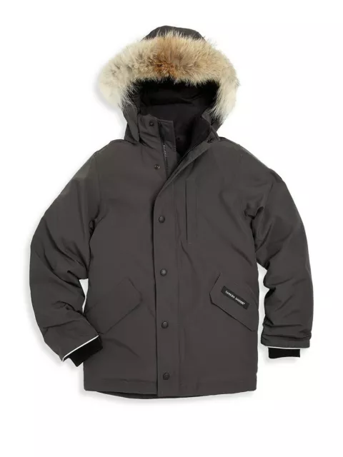 Canada Goose Boy's Logan Coyote Fur-Trim Down Parka Size M (10-12) $695