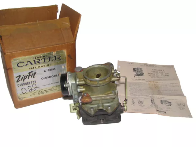 NOS Carter Wgd 2bbl Carburateur 51 52 53 Oldsmobile 88 98 303 V8 1951 1952