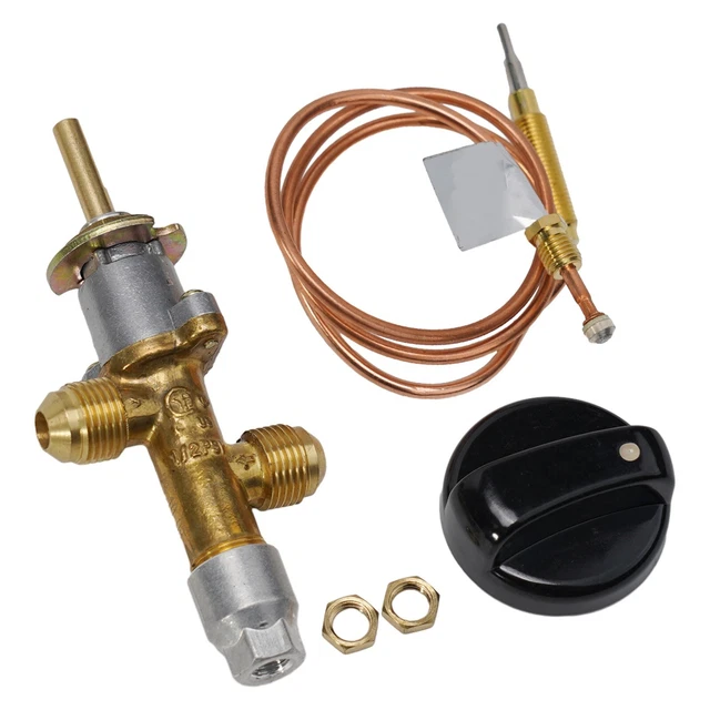 Vanne De Contrôle à Faible Débit GPL/Propane 6 Mm - Pour Grill, Bain-Marie, OFF/HI/LO