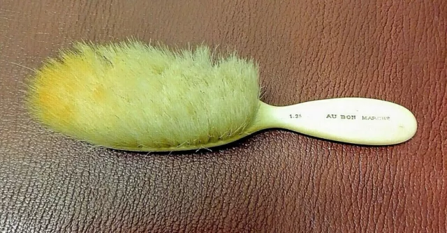 Petite Brosse À Cheveux Pour Bébé  En Os Et Soie