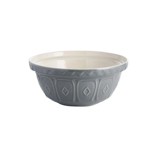 Tazón mezclador de gres resistente a chips GRIS Mason 24 cm 2 litros de capacidad