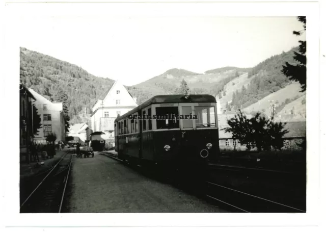 Orig. Foto Wiesentalbahn Lokomotive Nr. 15 Bahnhof TODTNAU Baden 1962 Triebwagen