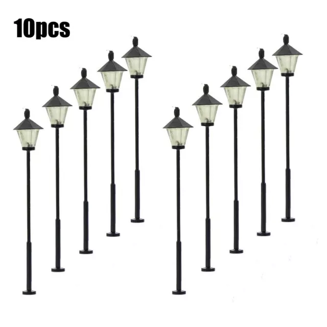 Solde Hot Neuf LED Street Lampes 55mm 12-19V ABS H0 Tt Échelle Parking Feux