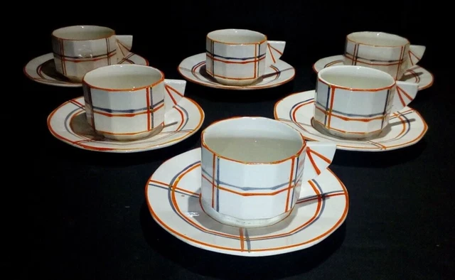 6 tasses soucoupes Dhara Deshoulières - 2 coloris - 2 dimensions