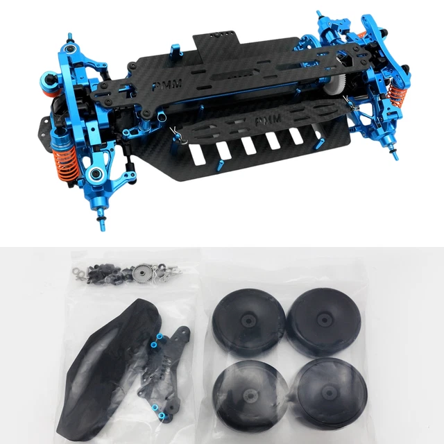 AXspeed Metall Stoßdämpfer Set Für Tamiya TT02 - 4 Stück 55mm Aluminium