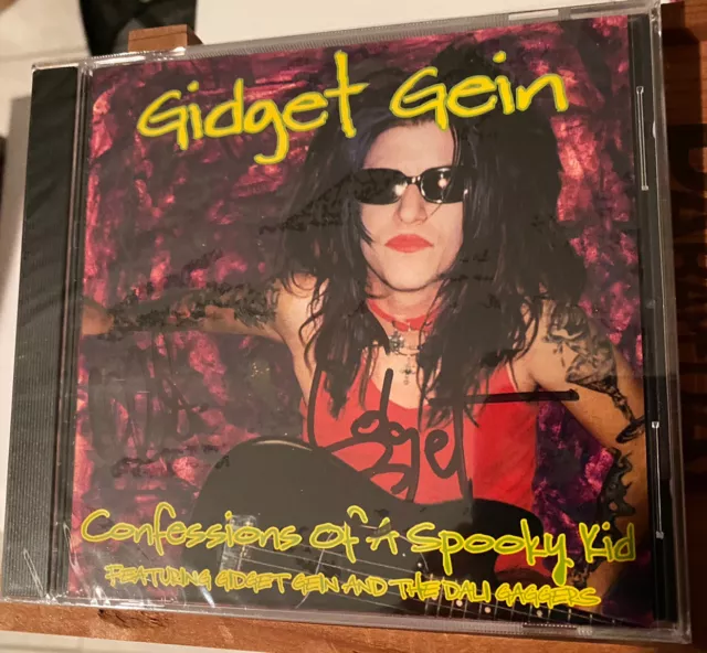 Gidget Gein -“Confessions Of A Spooky Kid"  Marilyn Manson Bassist  Signed Cd 2
