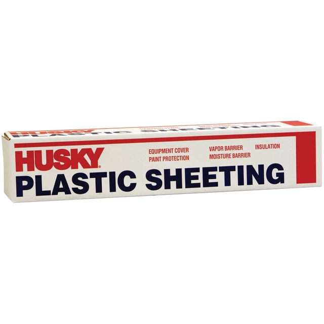200' Poly-America 15100C Clear Husky 1.5-Mil Low Density Plastic Sheeting