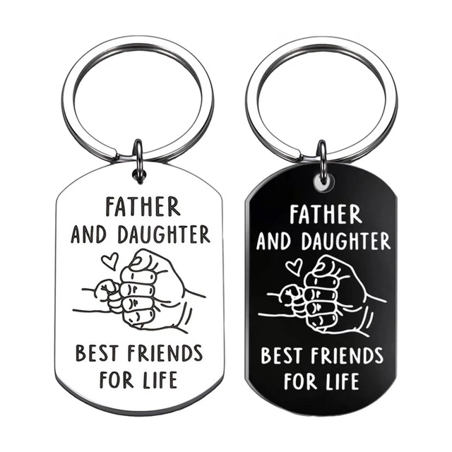 Porte-clés Personnalisé Pour Cousin - En Acier Inoxydable, Message Gravé, Cadeau Anniversaire, Noël, Fête Des Pères