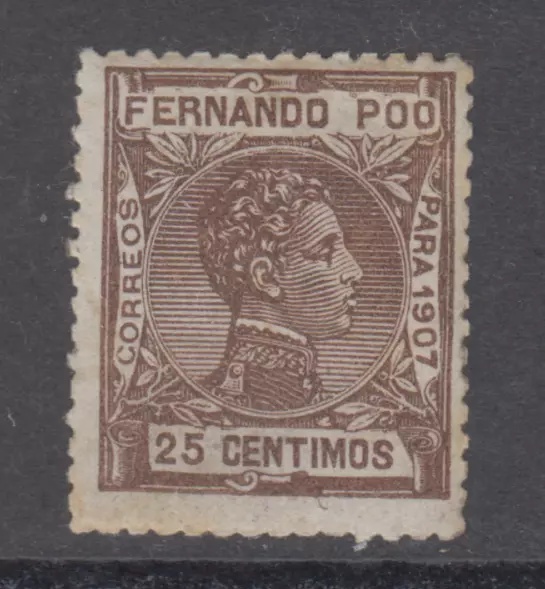 Fernando Poo Fernando Po 1907 New Mint MNH edifil 159 Scott 159