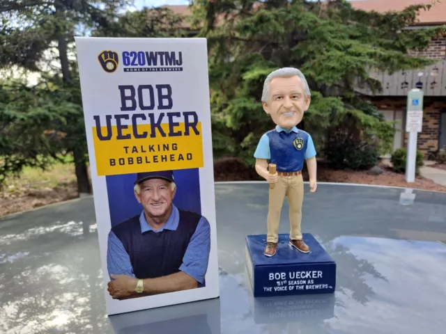 Bob Uecker Talking Bobblehead 9/26/21 SGA Milwaukee Brewers