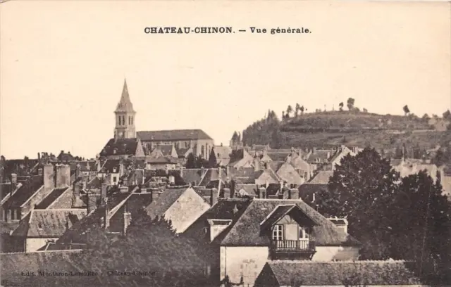 Cpa 58 Chateau Chinon Vue Generale