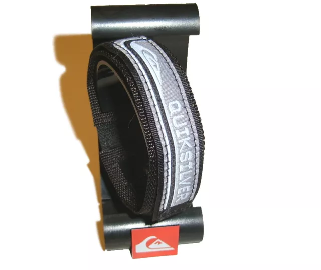 QUIKSILVER Grey & Black Watchband 20mm Watch Strap Wrist Band Quicksilver BNWOT 3