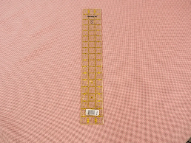 Regla de coser de acolchado recto Omnigrid 18A con ángulos 3""x18"" (1989)
