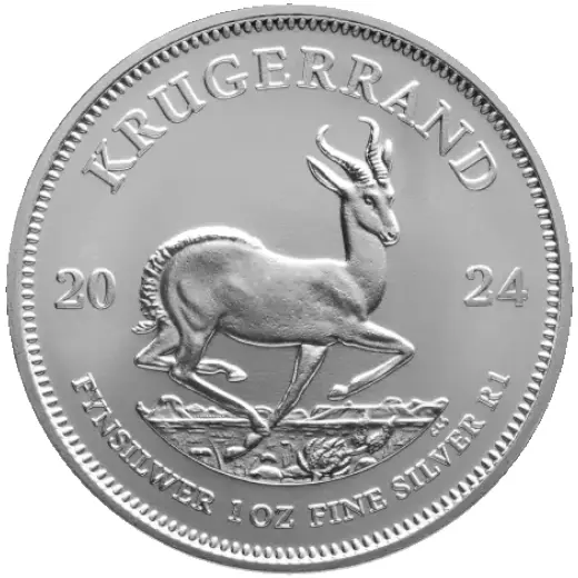 Krügerrand 2024 Silbermünze 1oz Silber Ag 999 Südafrika 1 Rand Springbock 3