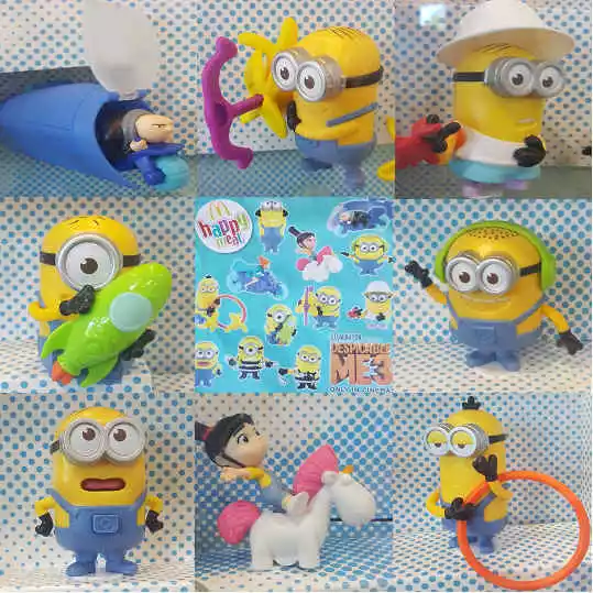 McDonalds Happy Meal Spielzeug 2017 Despicable Me 3 Minions Charakterspielzeug - verschiedene