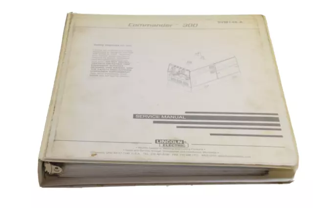 Lincoln Svm145-A Service Manual. Commander 300, Code 10469 & 10470, 1999 Print