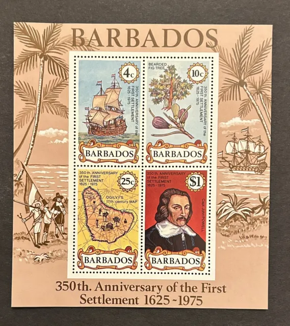 Barbados: 1975. Souvenir Sheet SC#431a MNH. #13-010910