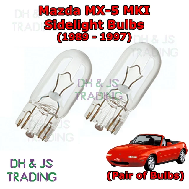Cool Blue 501 Sidelight Bulbs – 12v 5w Capless Wedge Pair For Car Side Lights