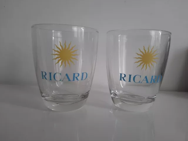 2  Verres  Ricard Très  Rare