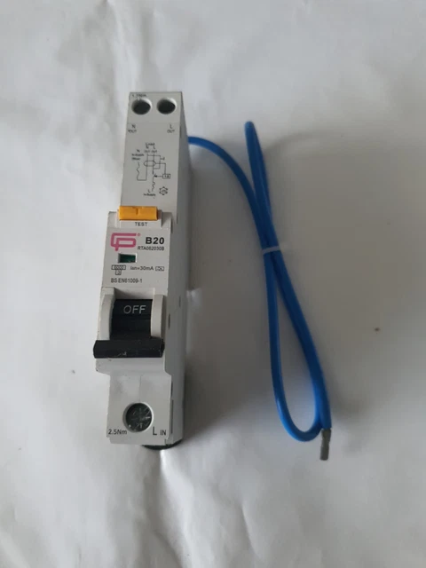 Schaltungsschutz B20 30ma einpolig RCBO
