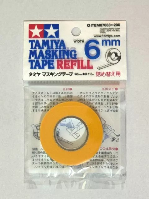 CINTA DE ENMASCARAMIENTO TAMIYA RECARGA 6mm ARTÍCULO87033 HECHA EN JAPÓN ENVÍO GRATUITO