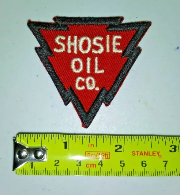 VINTAGE Embroidered Automotive Gasoline Patch UNUSED - SHOSIE OIL CO.
