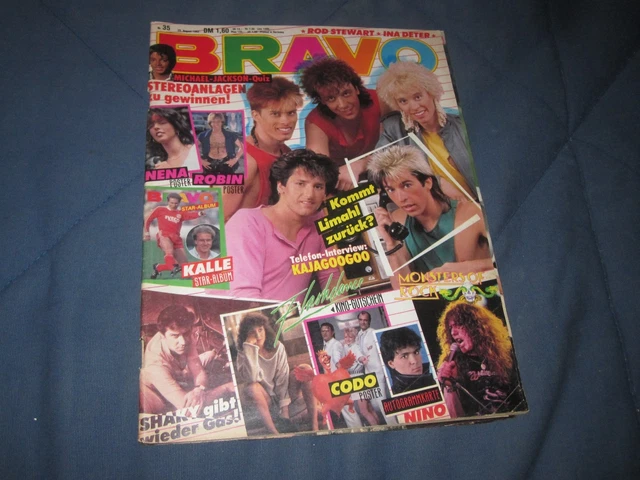 Bravo 25.8.1983 35/83 mit Nena Poster Heft komplett