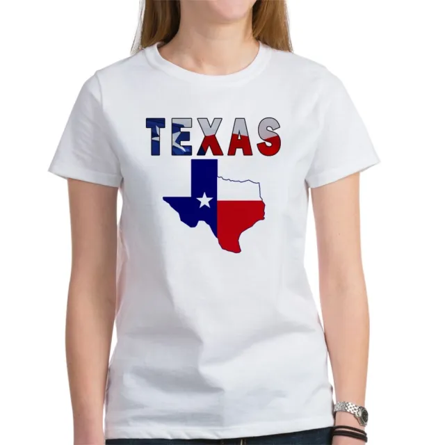 CafePress Flag Map With Texas Women's T Shirt Women's T-Shirt (845149984)