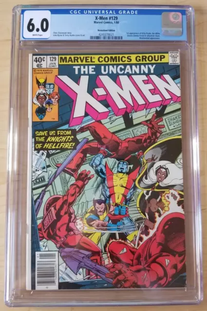 Uncanny X-Men issue #129 - CGC 6.0 (1980, Marvel) 1st Kitty Pryde & Emma Frost