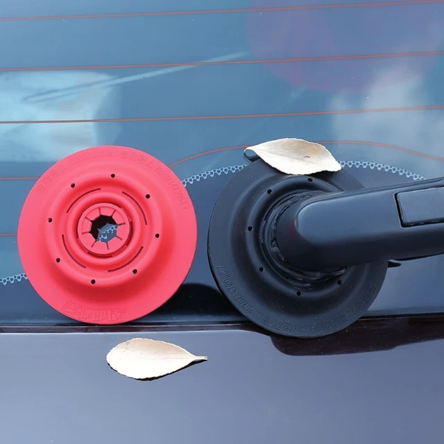 Agujero limpiaparabrisas prevención de hojas brazo orificio inferior limpiaparabrisas de coche almohadilla protectora de silicona