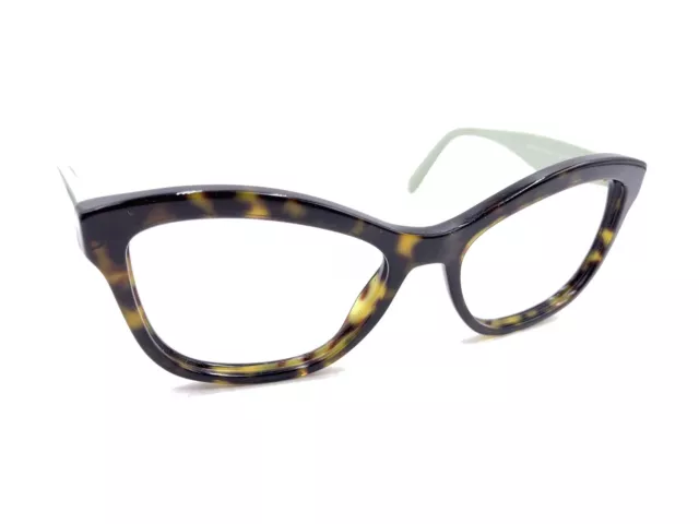 Prada VPR 29R 2AU-1O1 Tortoise Brown Green Eyeglasses Frames 54-17 140 Italy