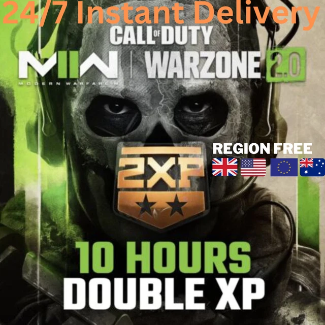 CALL OF DUTY COD MW2 Modern Warfare II 10 Hours Double XP Token Codes