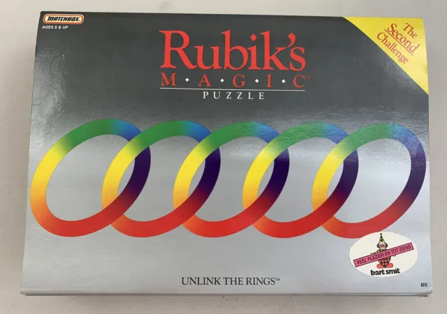 Rubik's Magic Puzzle The Second Challenge Matchbox 1987 Vintage Rubik Cube Spiel