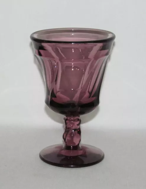 Fostoria Glass Co. JAMESTOWN No.2719 Amethyst Footed Wine Goblet