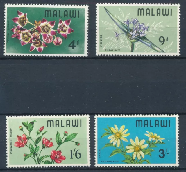 [BIN16656] Malawi 1968 Flowers good set very fine MNH stamps