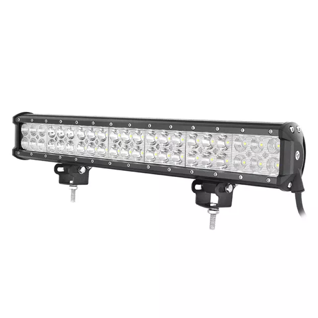 12 15 18 20 23 25 28 36 44 Zoll LED Lightbar Lichtbalken+4" Arbeitsscheinwerfer 2