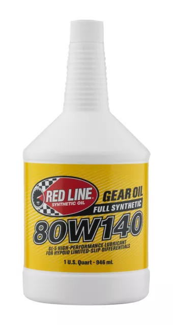 Red Line Oil Gear Oil 58104 Single; 1 Quart Bottle; 80W-140; Synthetic