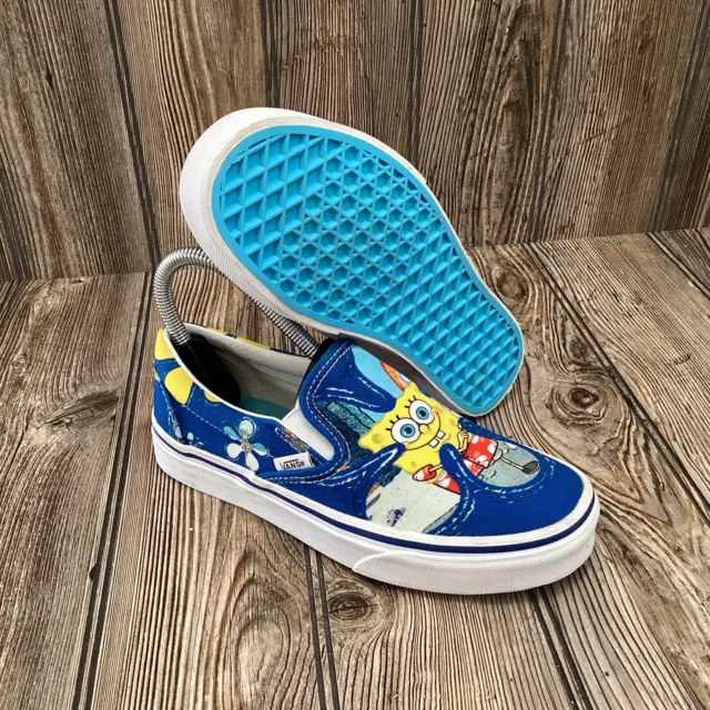 Vans x Spongebob Squarepants Casual Slip-On Shoes Multicolored Size 6 Womens